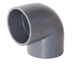 U-PVC YAPIŞTIRMA MUFLU 90° DİRSEK